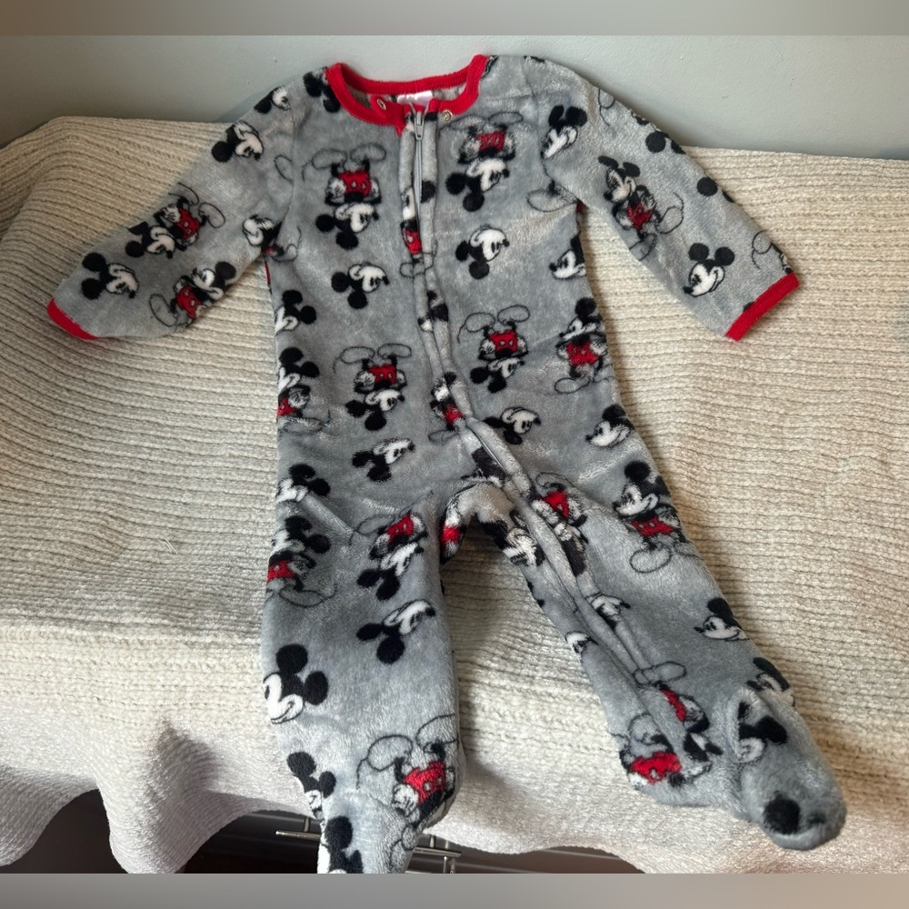 Mickey fleece onesie